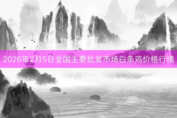 2026年2月5日全国主要批发市场白条鸡价格行情