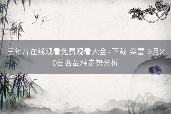 三年片在线观看免费观看大全+下载 栾雪 3月20日各品种走势分析