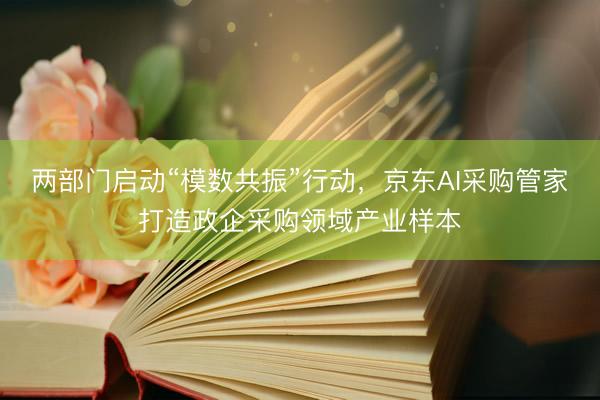 两部门启动“模数共振”行动，京东AI采购管家打造政企采购领域产业样本
