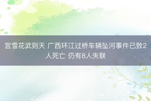 宫雪花武则天 广西环江过桥车辆坠河事件已致2人死亡 仍有8人失联