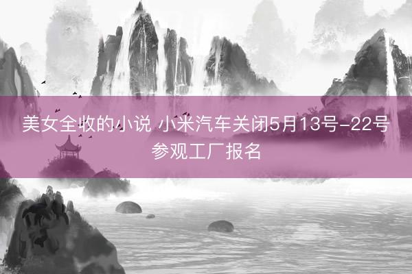 美女全收的小说 小米汽车关闭5月13号-22号参观工厂报名