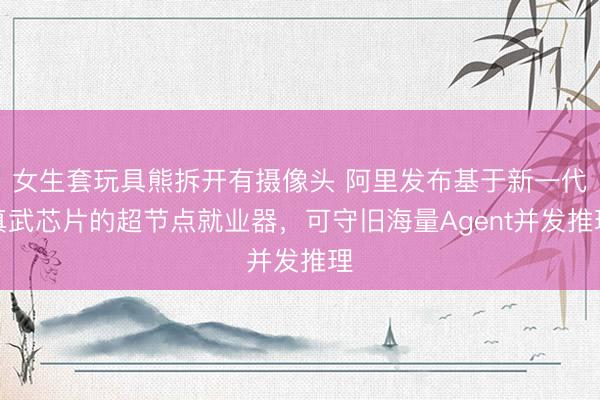 女生套玩具熊拆开有摄像头 阿里发布基于新一代真武芯片的超节点就业器，可守旧海量Agent并发推理