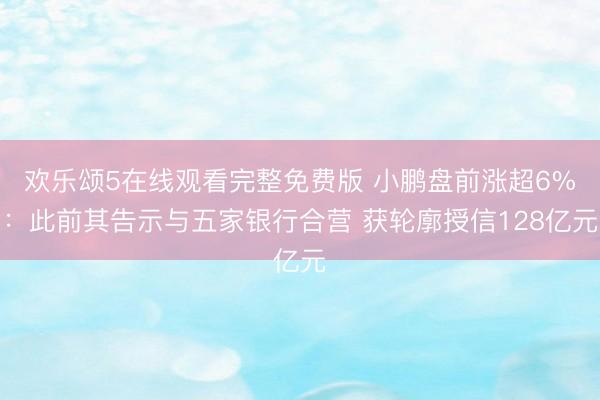欢乐颂5在线观看完整免费版 小鹏盘前涨超6%：此前其告示与五家银行合营 获轮廓授信128亿元