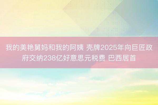 我的美艳舅妈和我的阿姨 壳牌2025年向巨匠政府交纳238亿好意思元税费 巴西居首