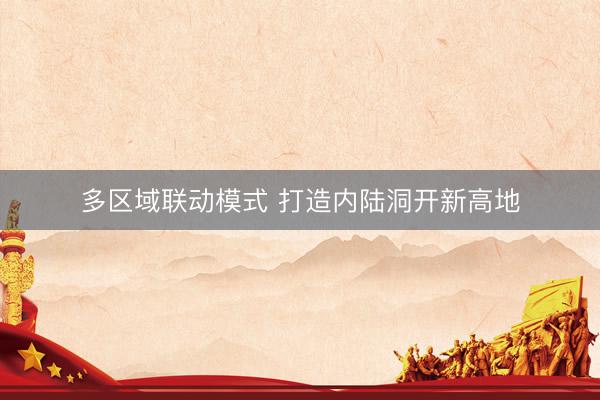 多区域联动模式 打造内陆洞开新高地